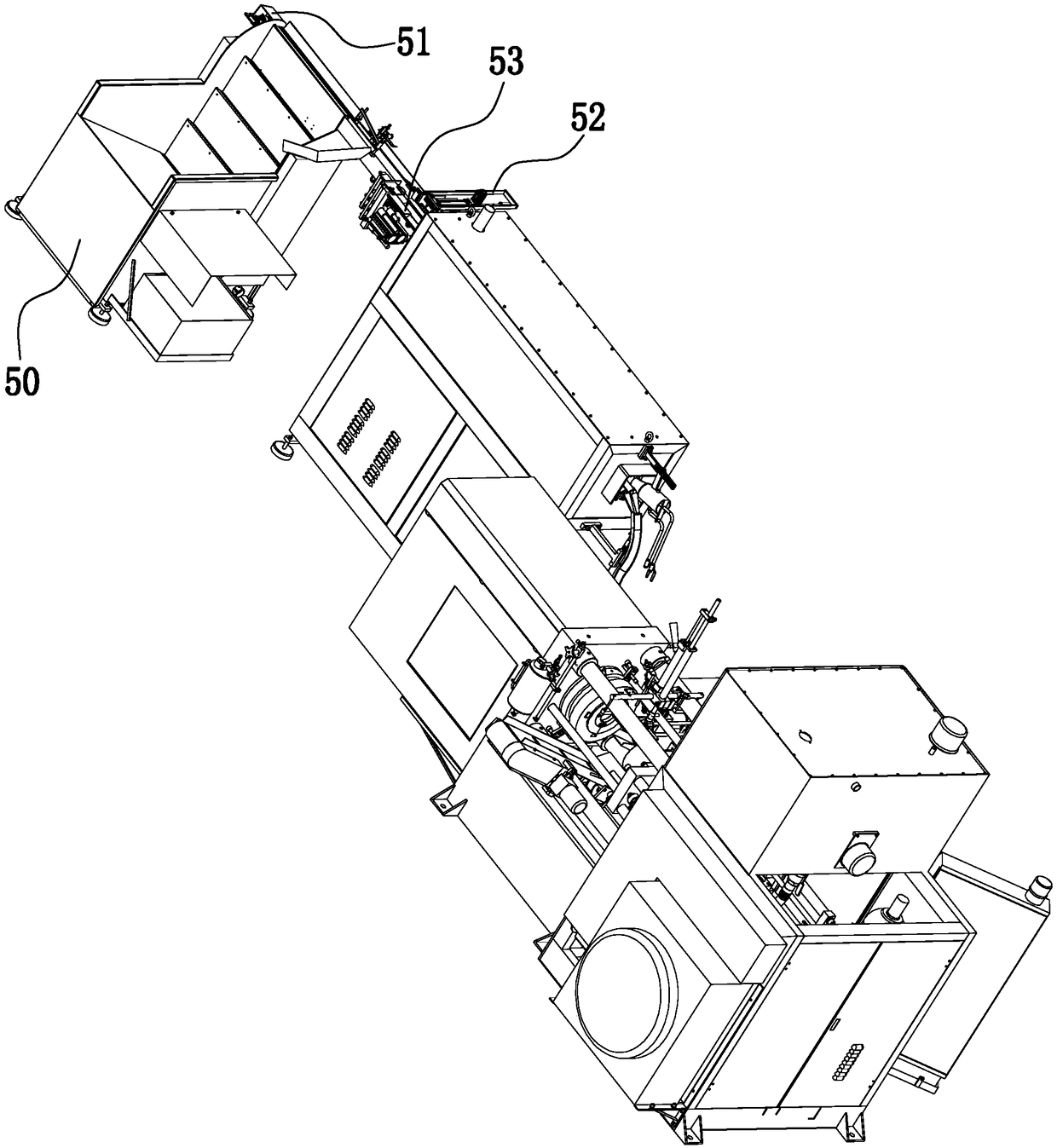 Fully-automatic hydraulic red punching apparatus