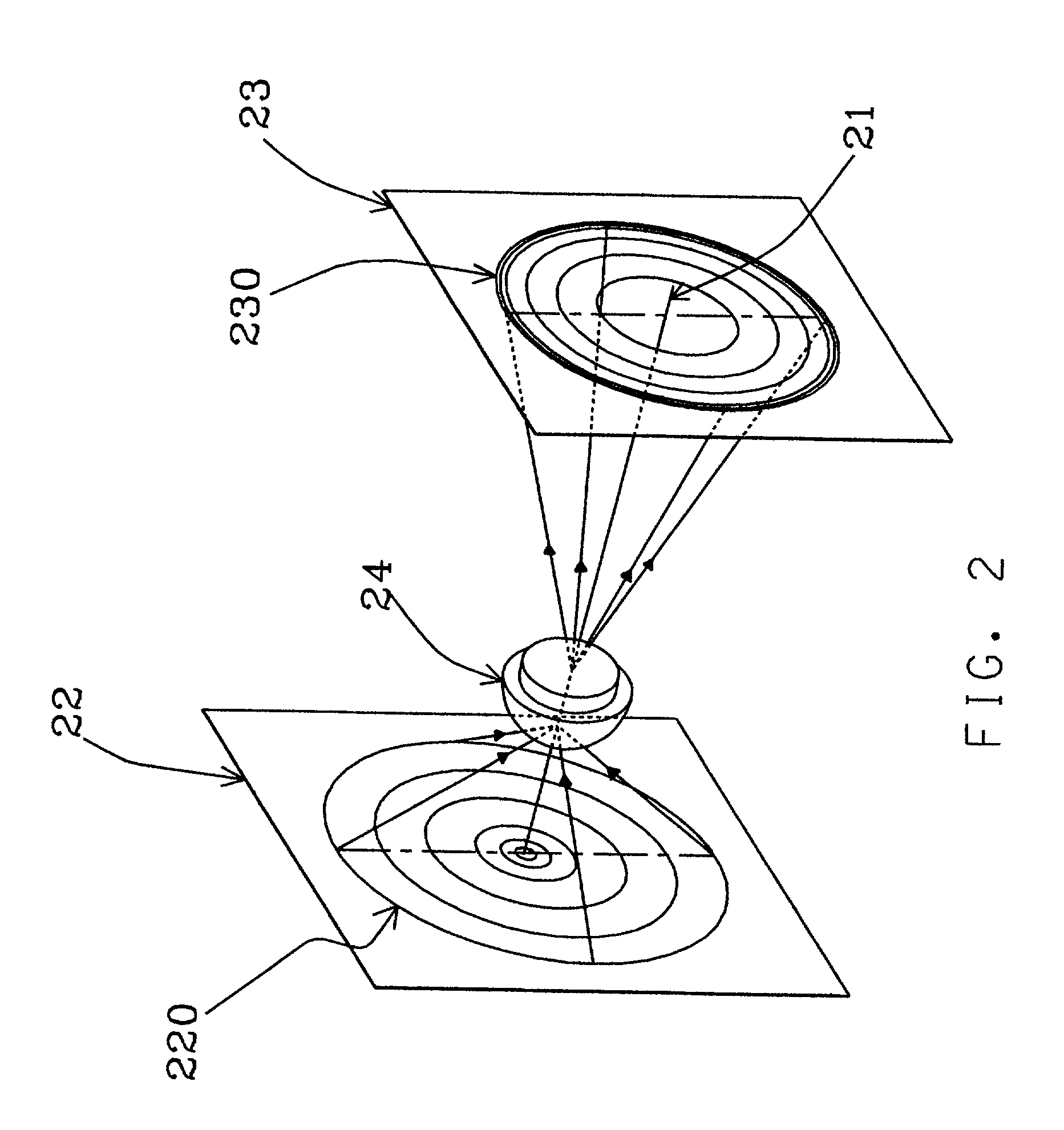 Method for exploring viewpoint and focal length of camera