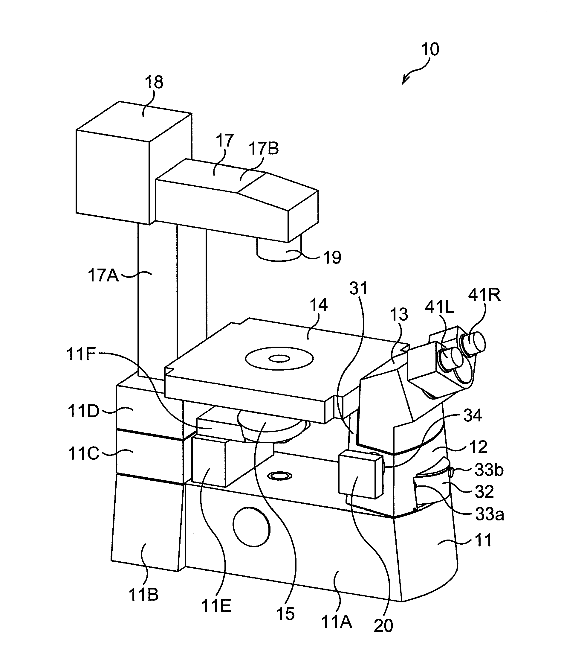 Eyepiece base unit and microscope