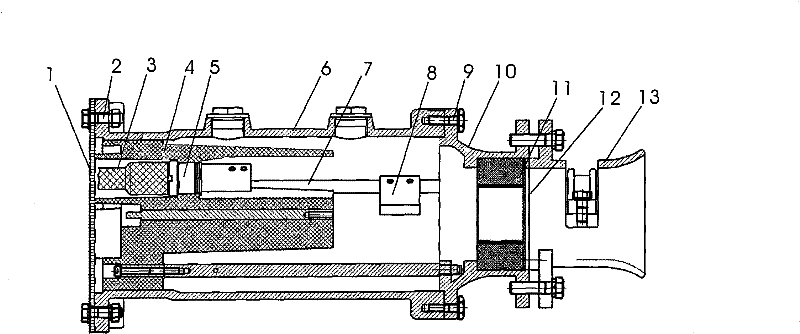 Mine flameproof high-voltage cable connector