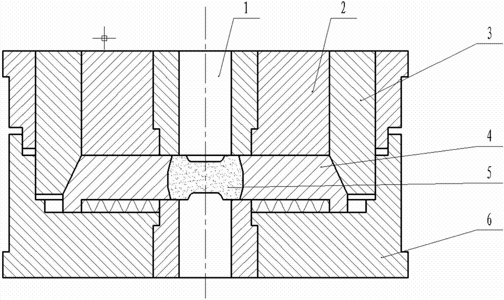 Forming die and machining technology of oblique channel forge piece