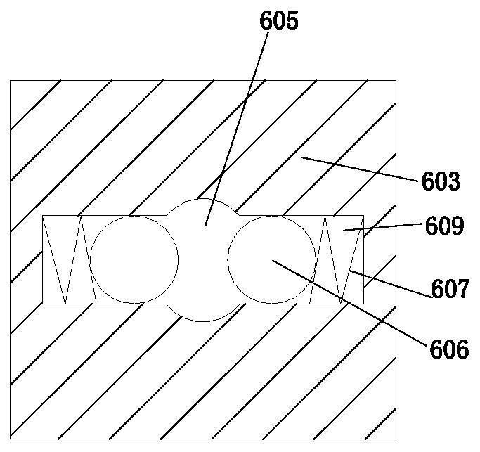 Anti-collision device at rear of large freight vehicle