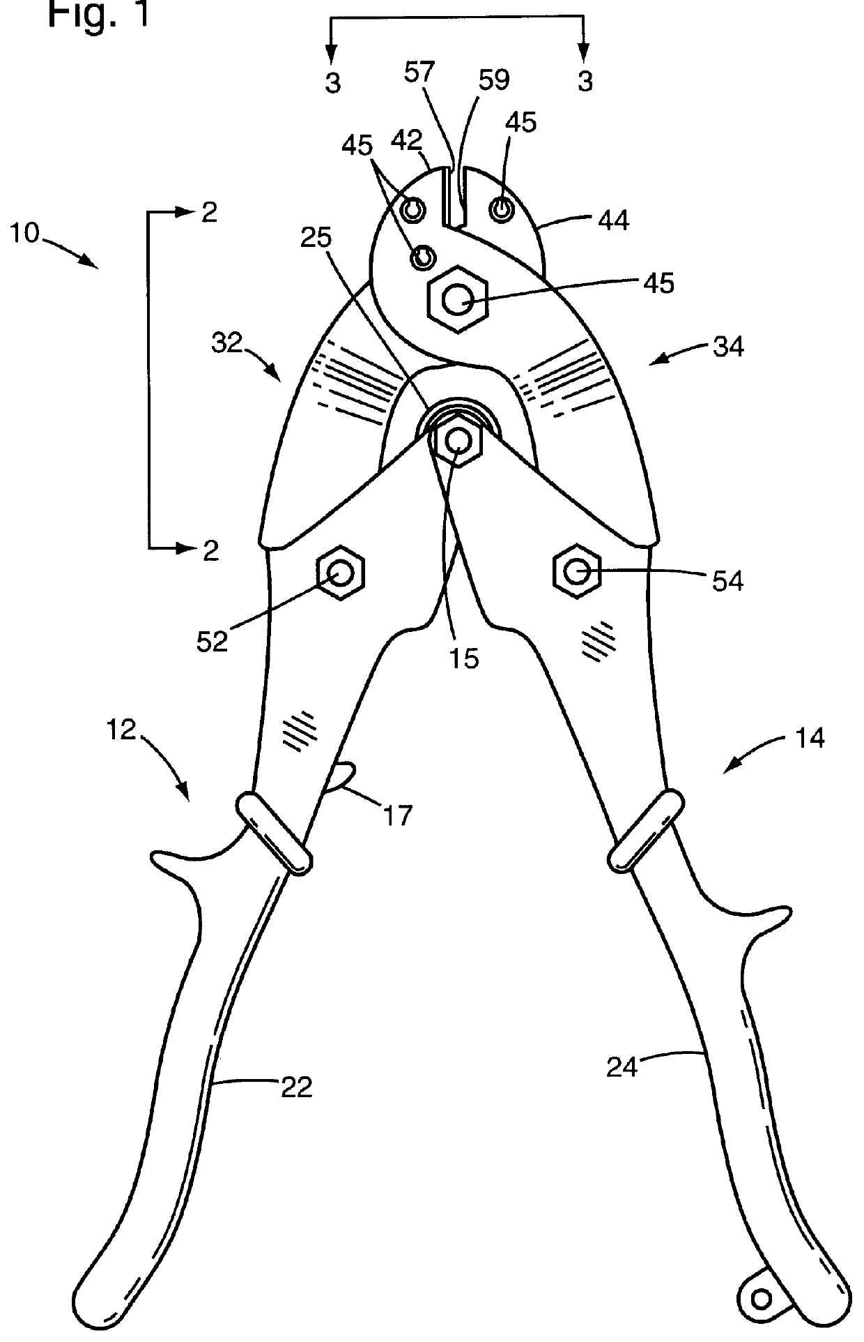 Cable cutter with insert blades