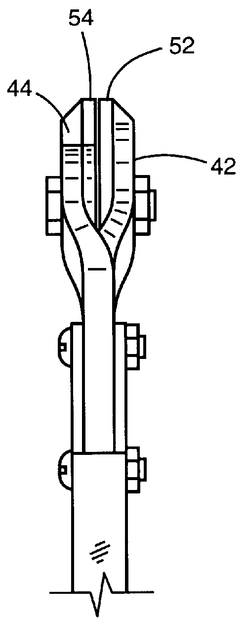 Cable cutter with insert blades