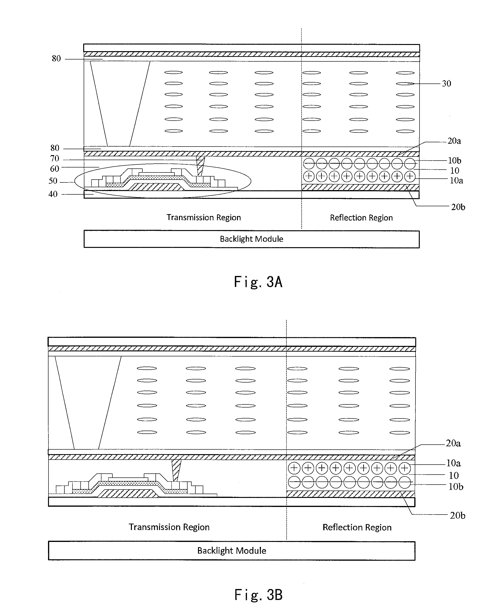 Liquid crystal panel, method of manufacturing liquid crystal panel, transflective display device, and a method of controlling displaying of transflective display device