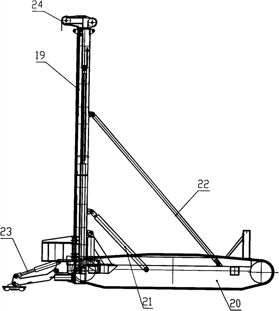 Screw anchor drilling machine