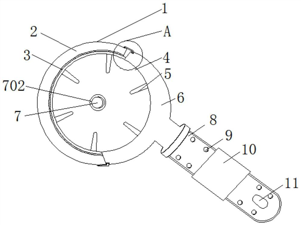 Self-rotary cutting tool convenient to disassemble and assemble