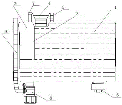 Anti-spill detergent storage device and washing machine