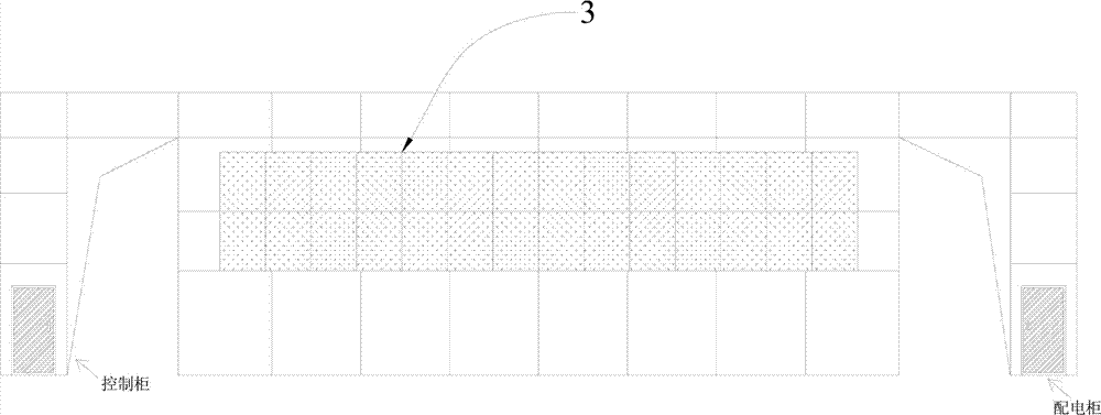 Distributed energy station open type digital instrument wall