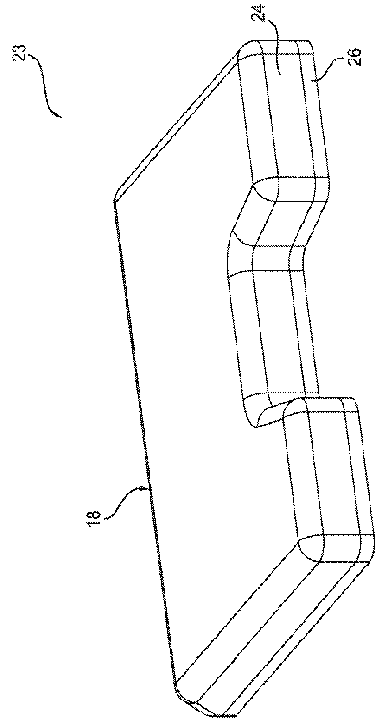 Device for heating a patient bearing area of an operating table