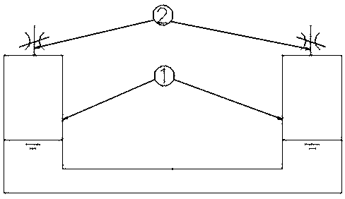 Controllable passive stabilization water tank