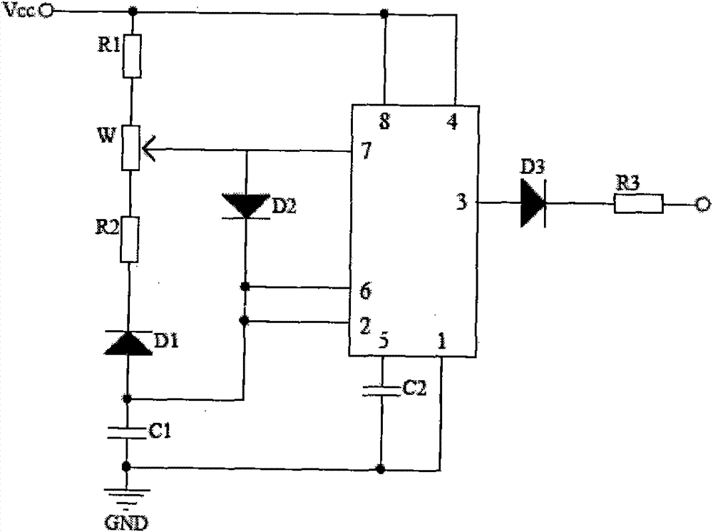 Adjustable photocontrol circuit of LED (light-emitting diode) lamp