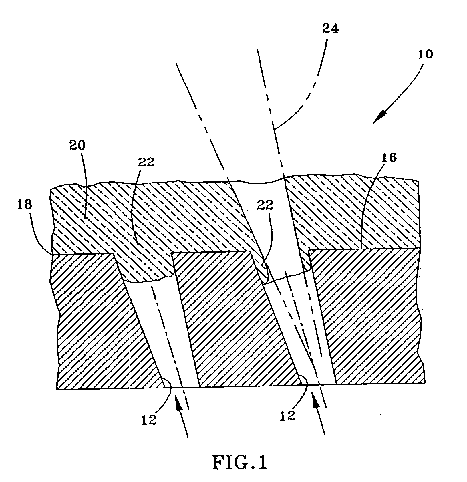 Process of removing a ceramic coating deposit in a surface hole of a component