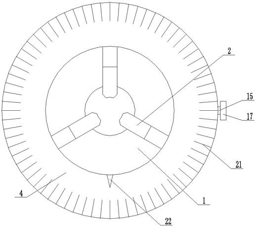 Three-jaw chuck clamp for synchronous belt wheel machining