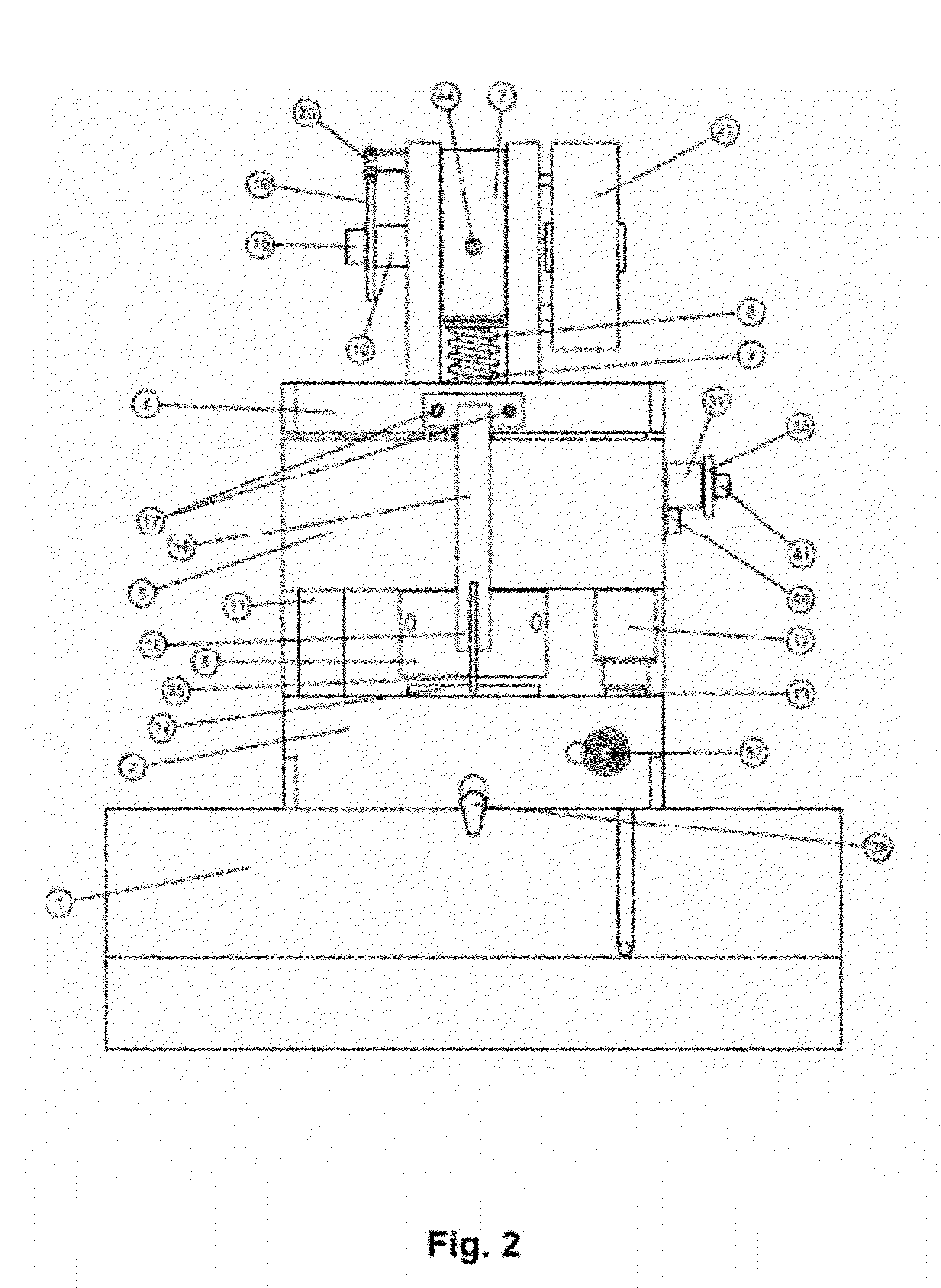 Coffee machine with losing filter or capsule