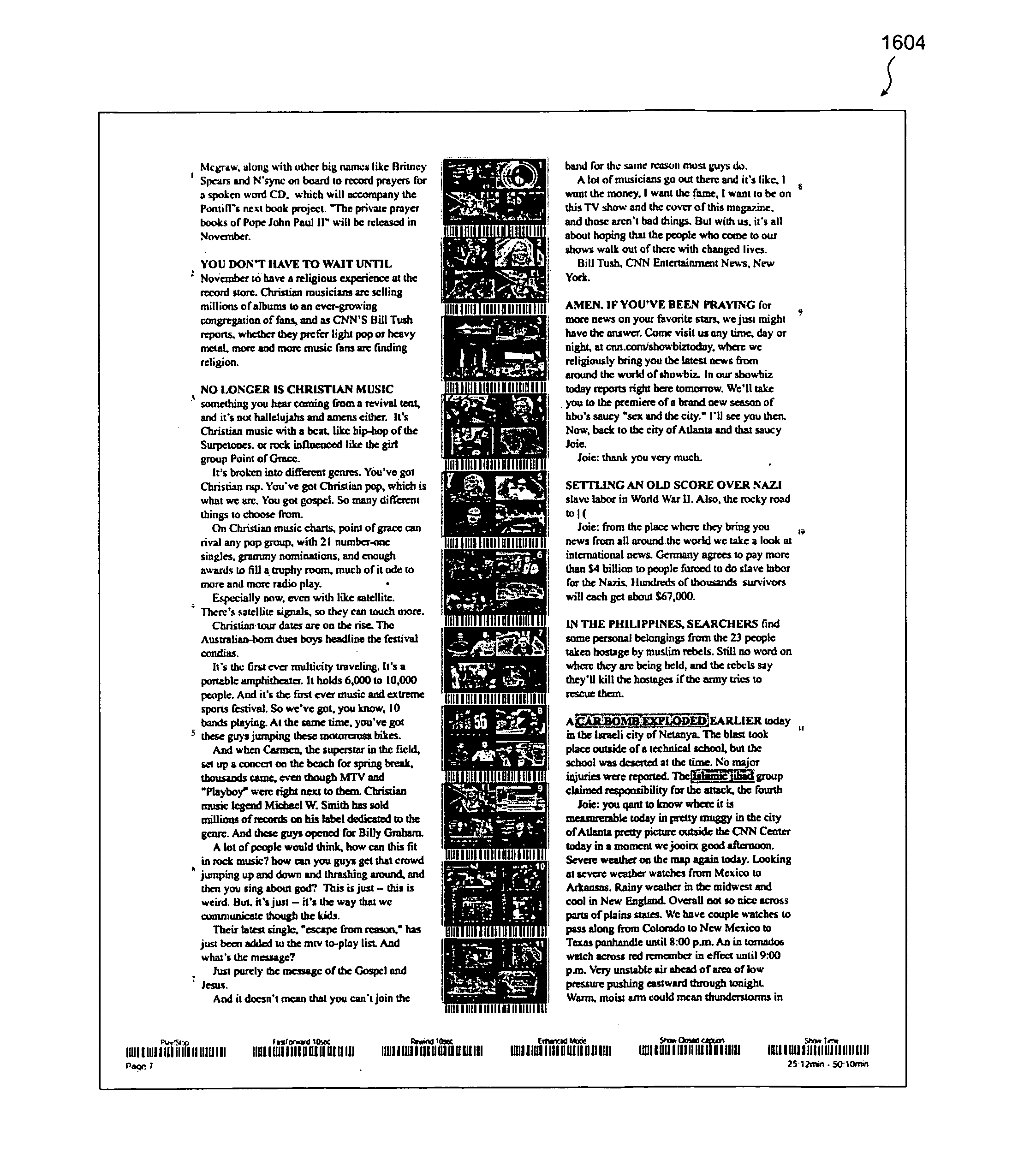 Paper-based interface for multimedia information stored by multiple multimedia documents