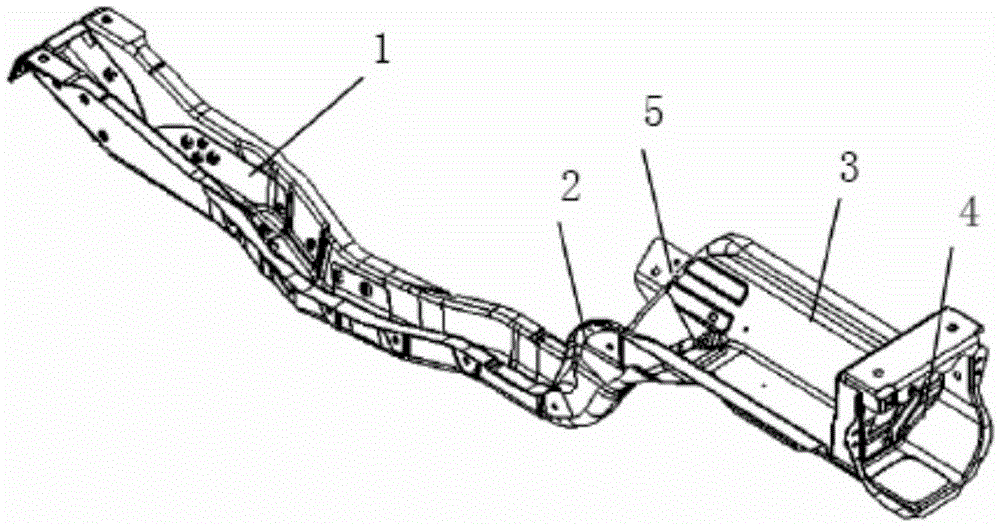 A body longitudinal beam structure