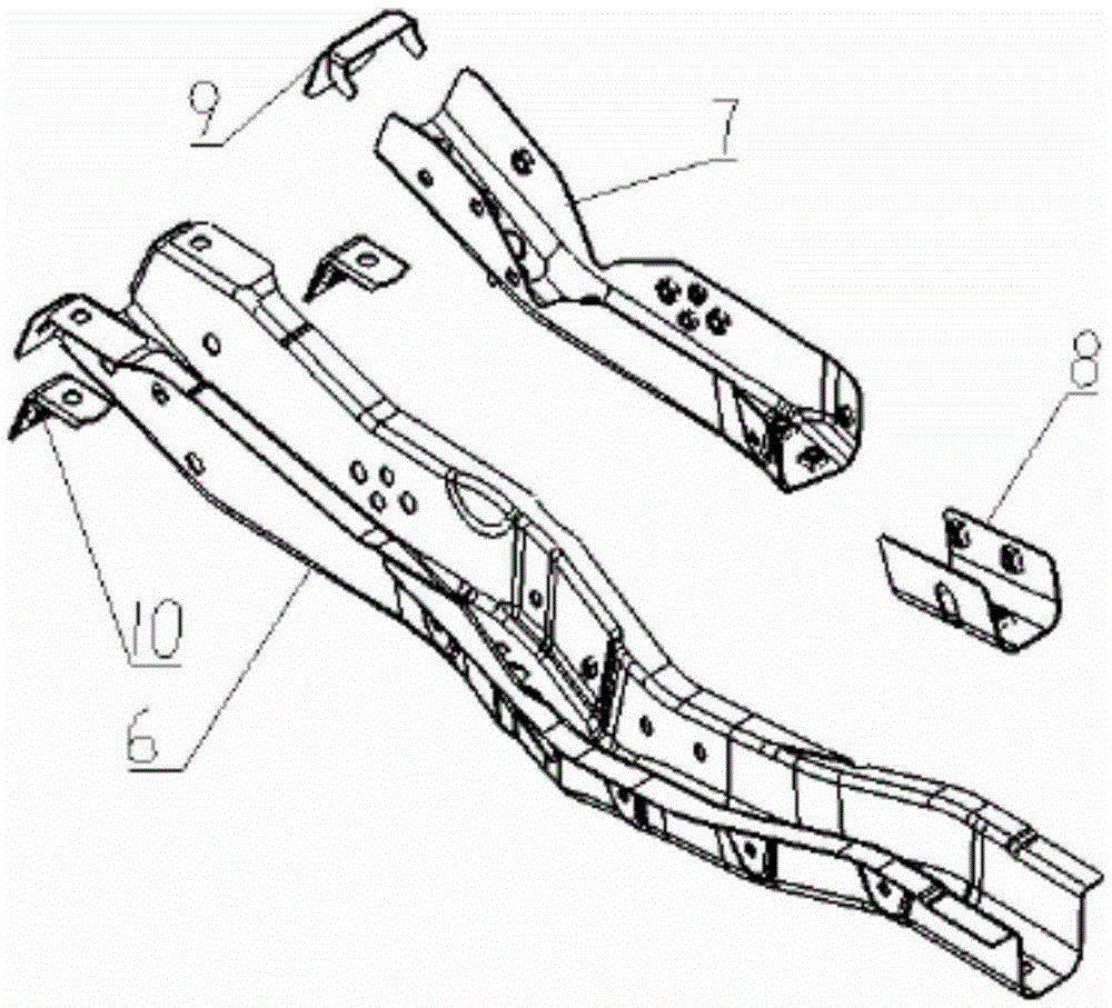 A body longitudinal beam structure