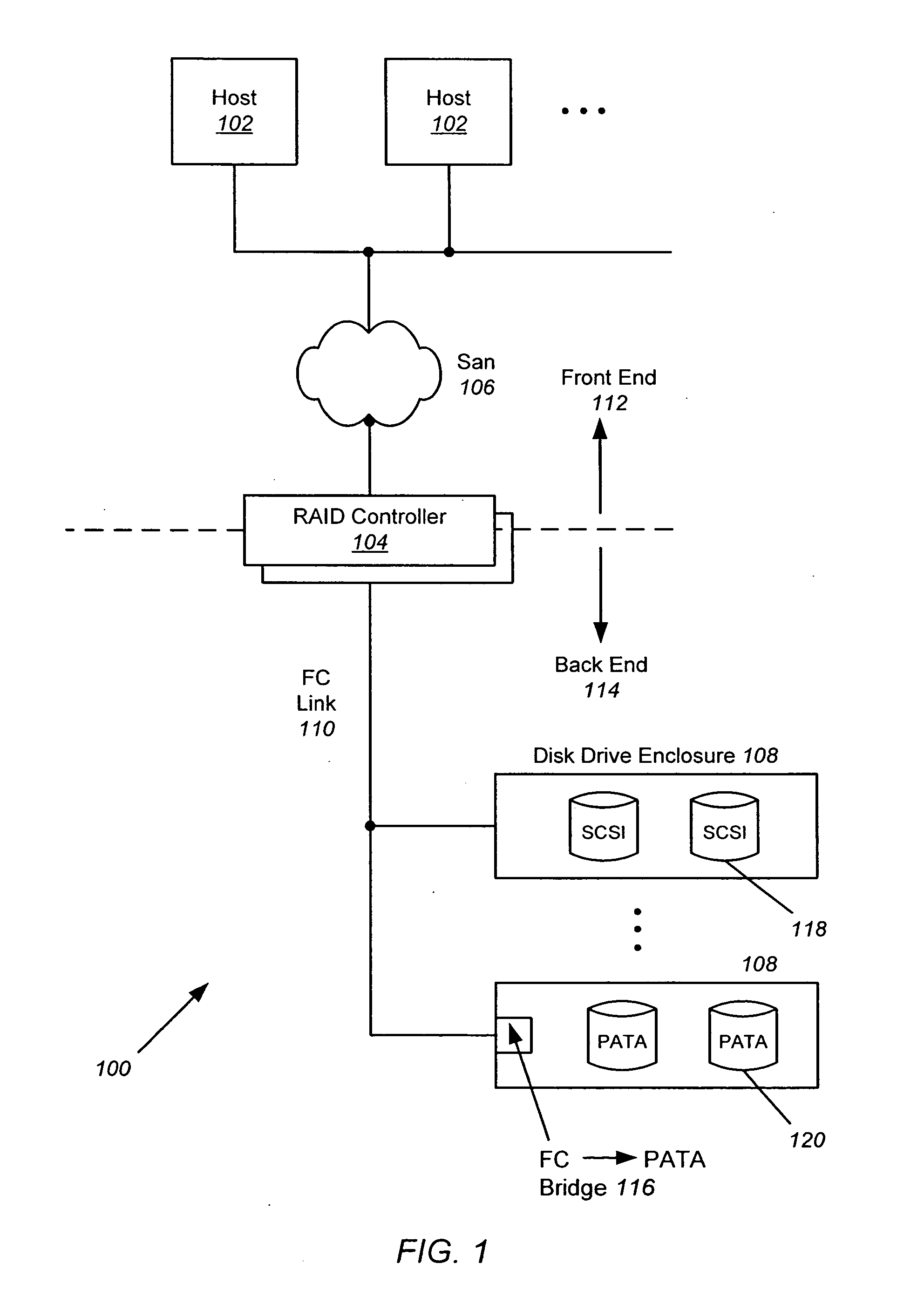 Lock and release mechanism for out-of-order frame prevention and support of native command queueing in FC-SATA