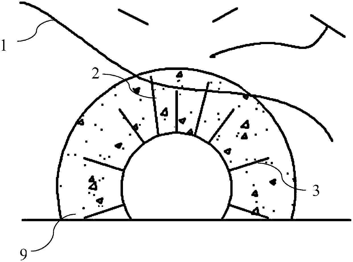 Grouting treatment method for broken water-rich section of diversion tunnel in karst area