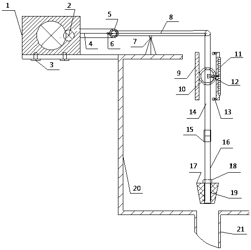 Novel automatic ore-feeding regulating device for ore separating box