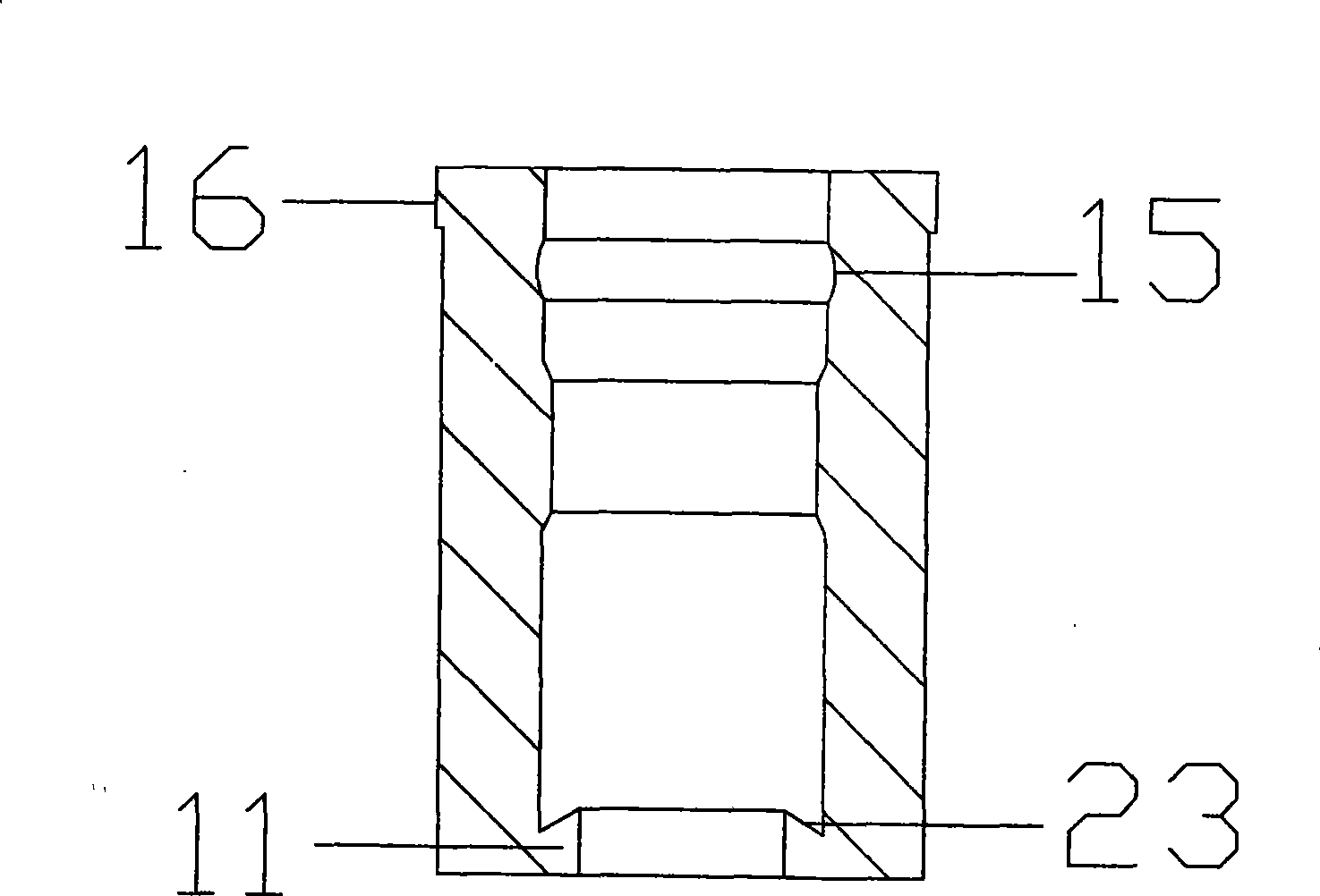 Safe self-destruction type vaccine injector