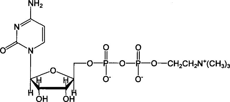 A kind of preparation method of citicoline