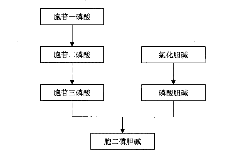 A kind of preparation method of citicoline