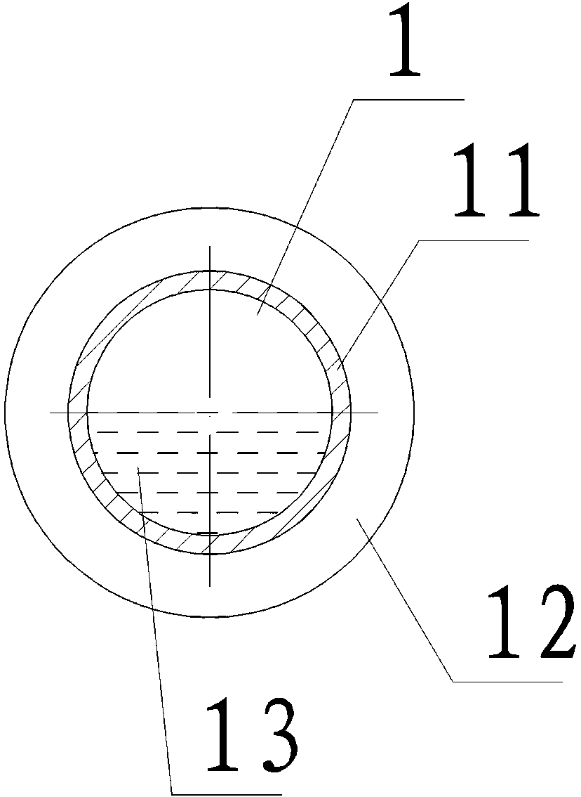 Heat-recycle L-shaped heat tube of horizontal finned tube externally connected with vehicle finned tube