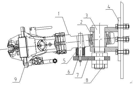 Installing and cushioning device for tight-lock coupler