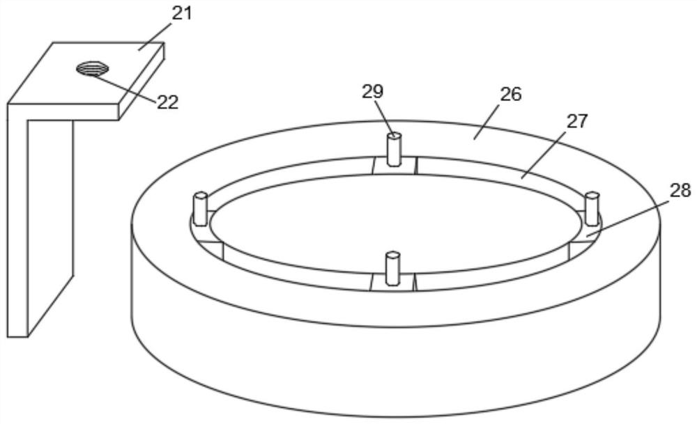 A clamping device for valve body end surface processing