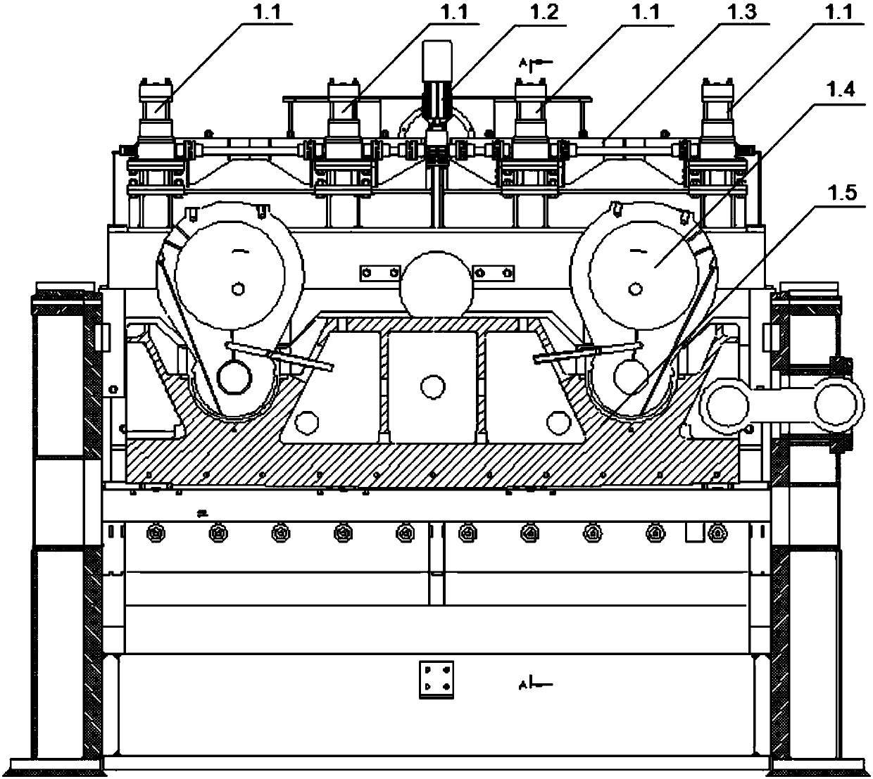 Automatic control system for cross-cut shear blade gap