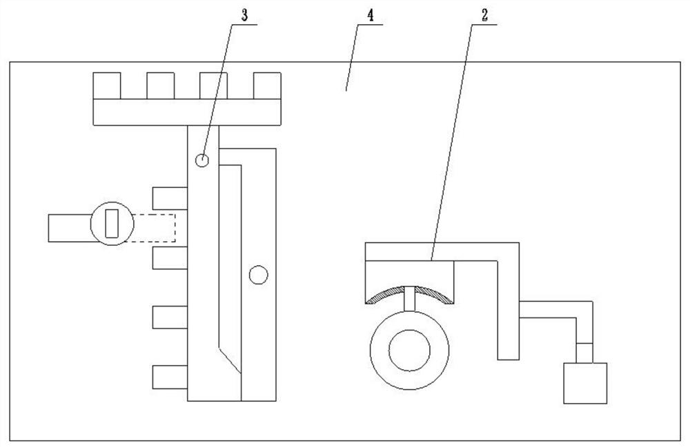 A locking lock with a built-in motor