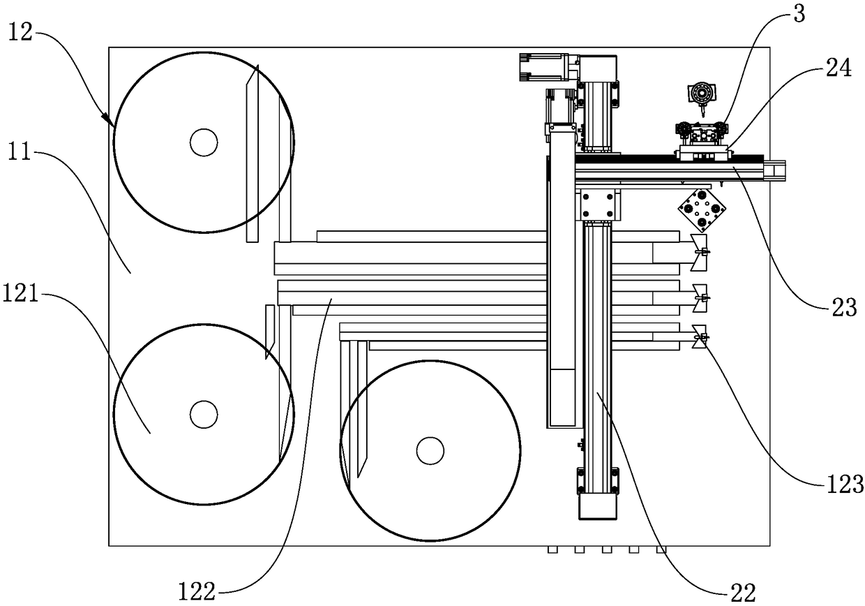 Automatic embedment injection molding production line for bearing roller