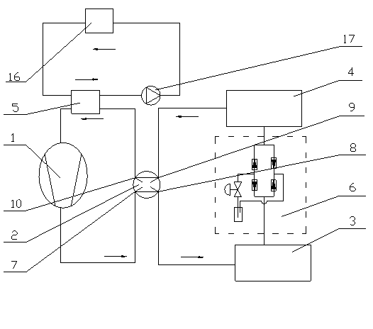 Electric vehicle heat pump system