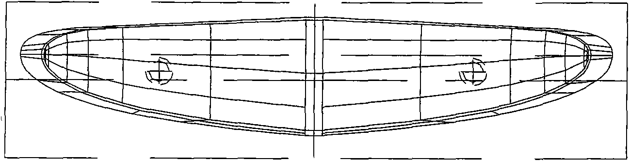 Wingtip cover mirror face part drawing processing method