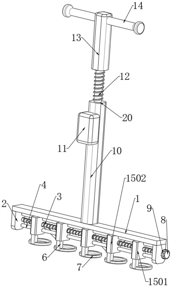 Grass-preventing cloth punching device adapting to seedling growth requirements