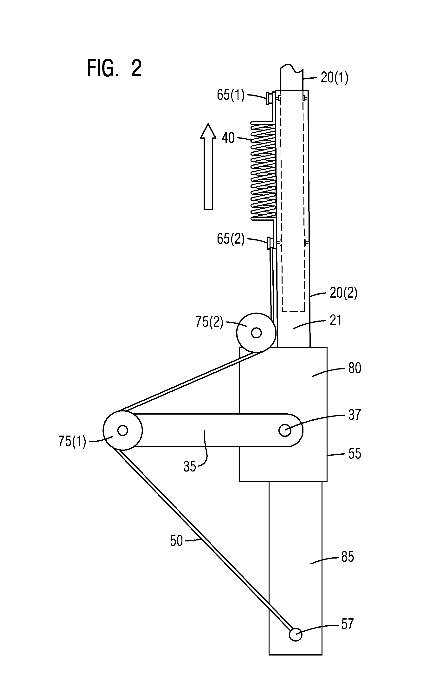 Mechanically extendable railroad crossing gate