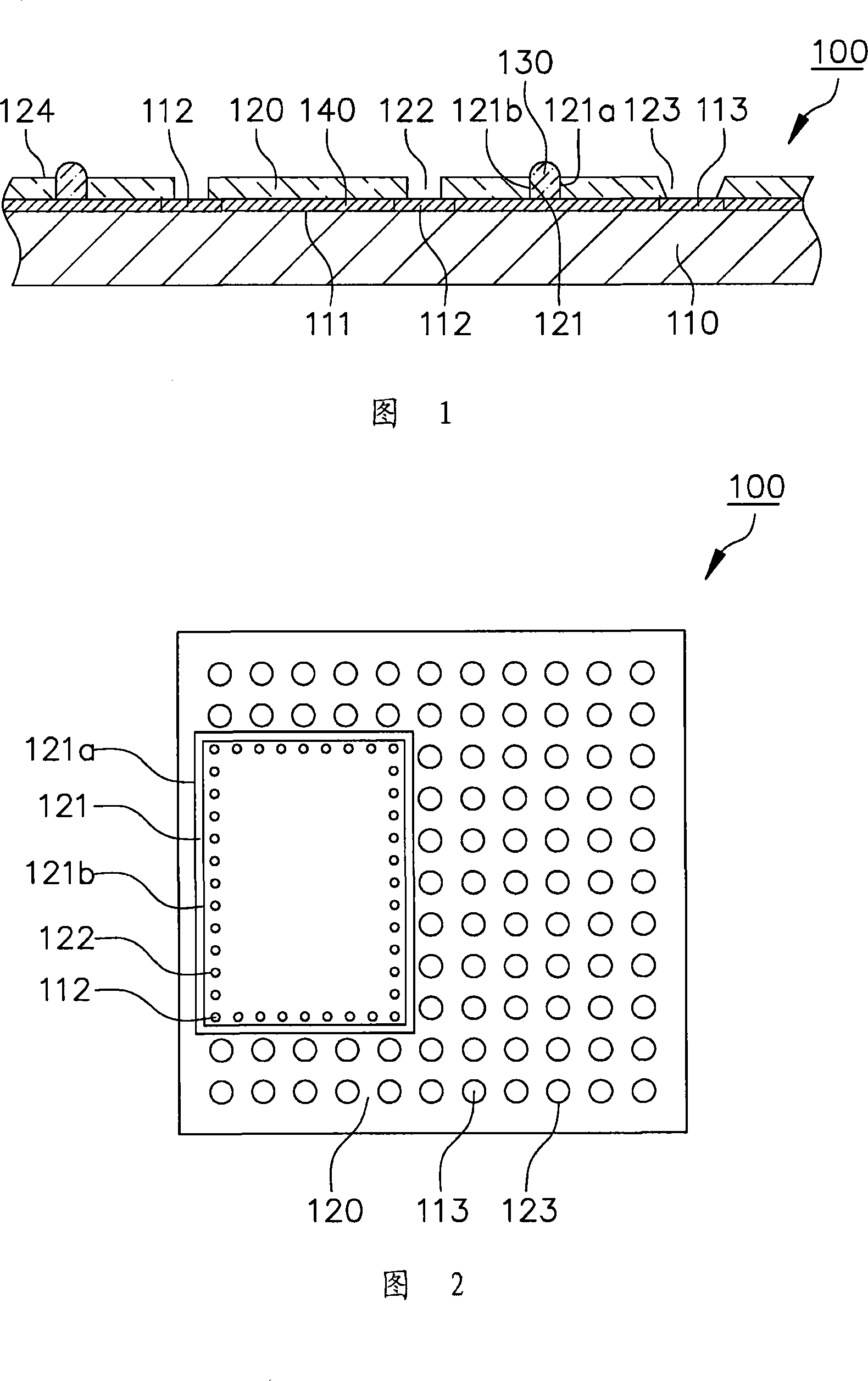 Chip carrier with dams