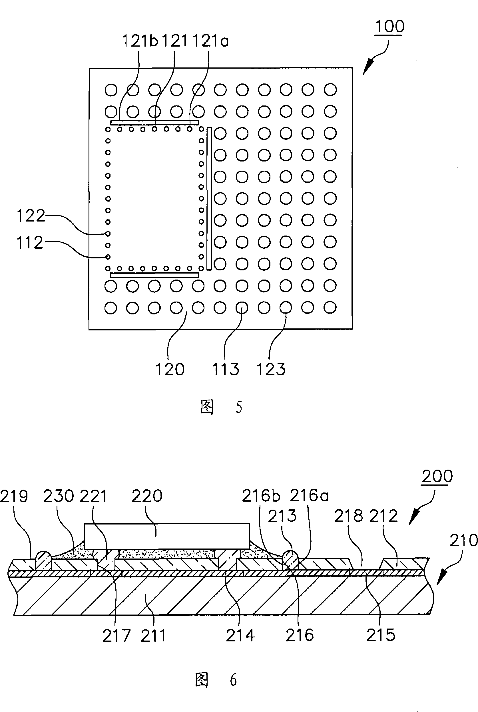 Chip carrier with dams