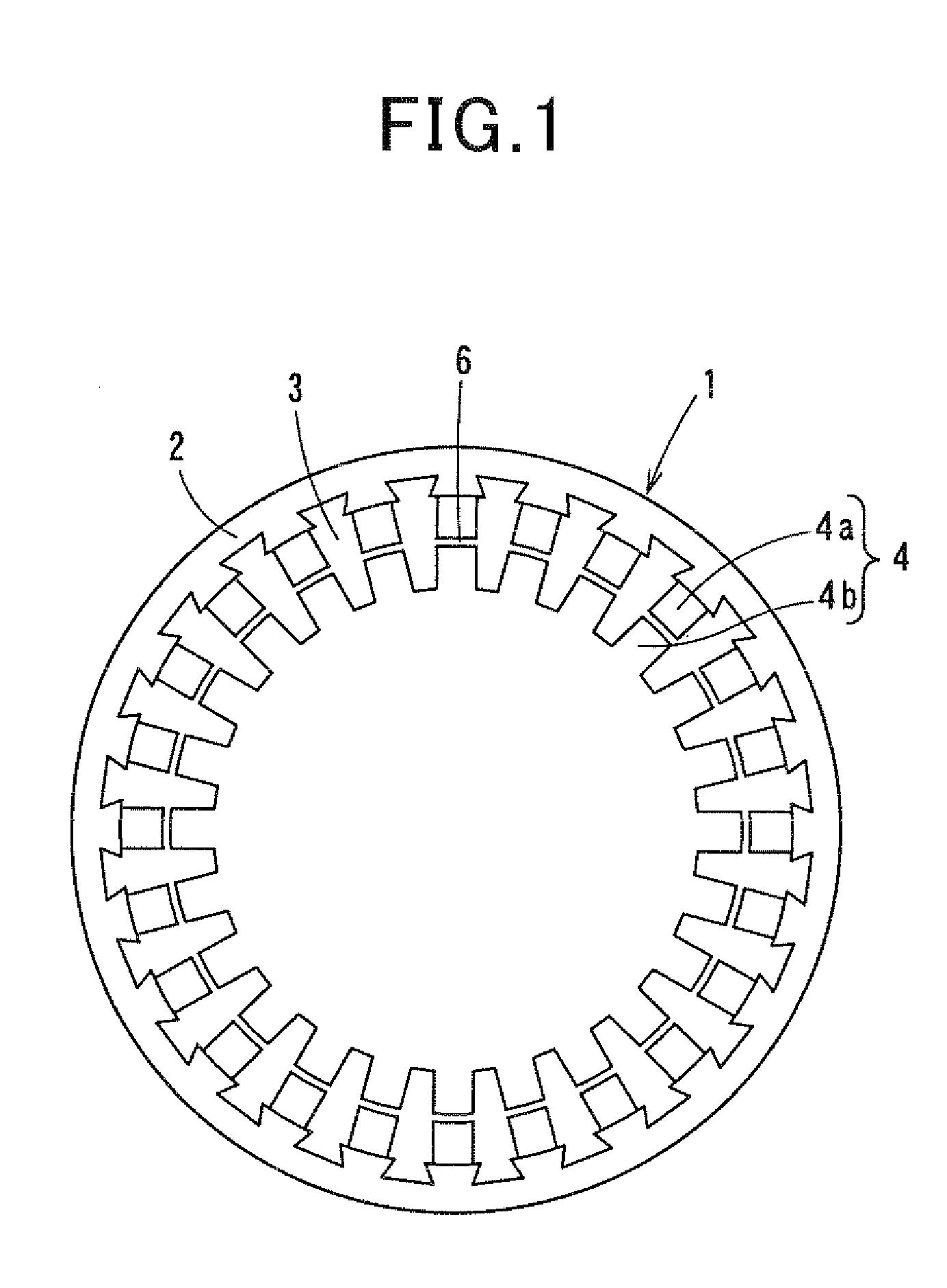 Stator for electric rotating machine