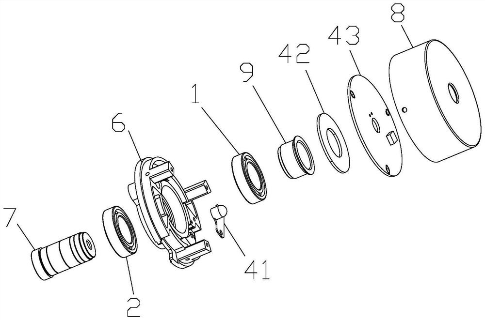 Combination bearing and combination bearing with encoder