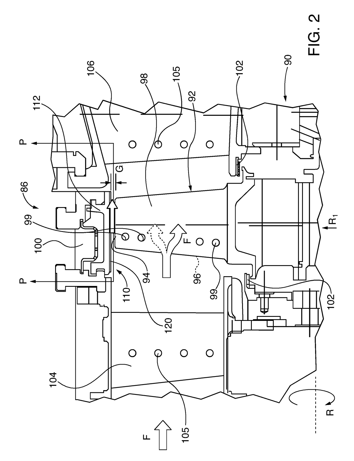 Turbine component thermal barrier coating with crack isolating, cascading, multifurcated engineered groove features