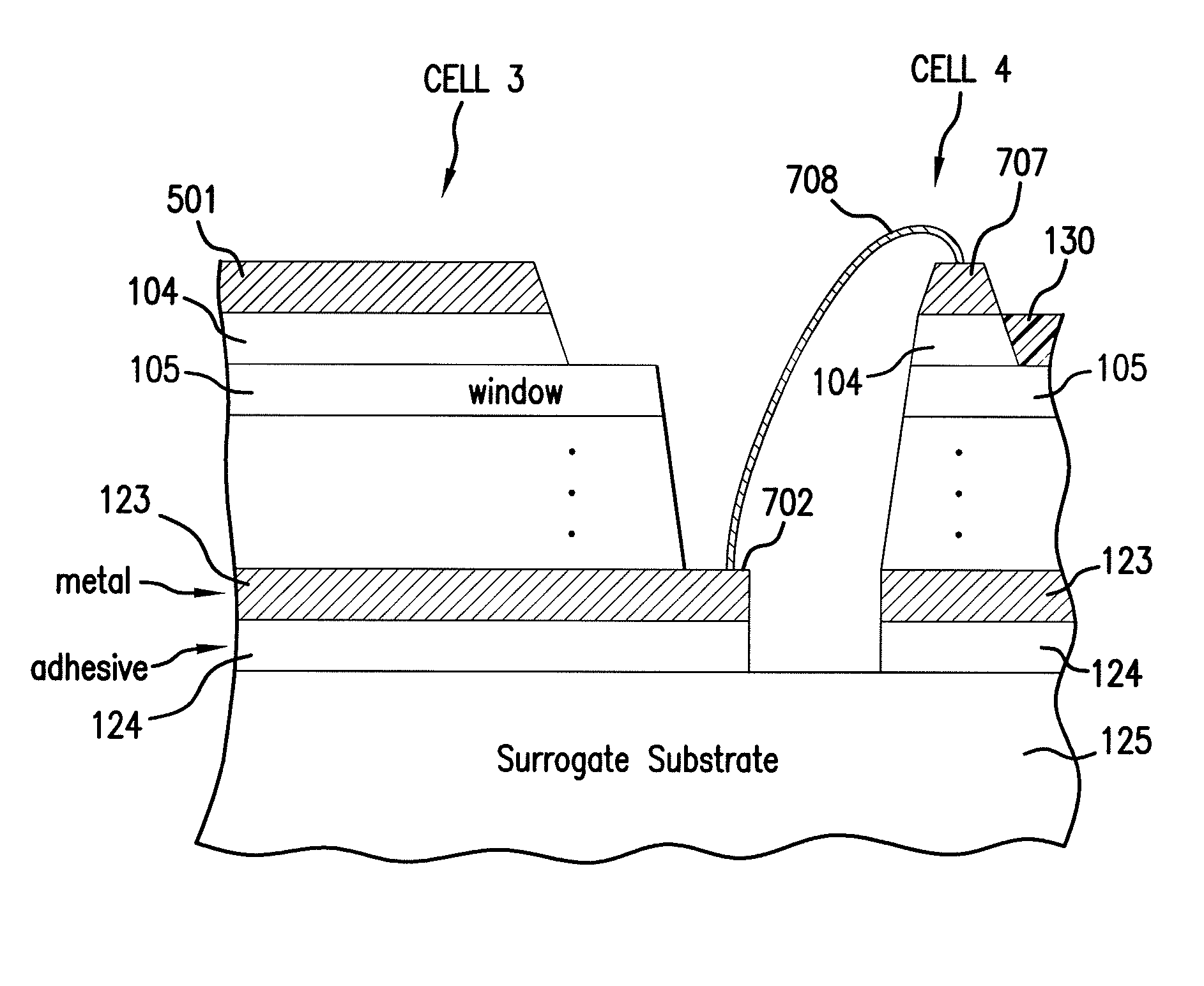 Wafer level interconnection of inverted metamorphic multijunction solar cells