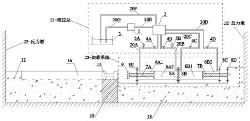 Transient unloading loose simulating system for excavating jointed rock mass