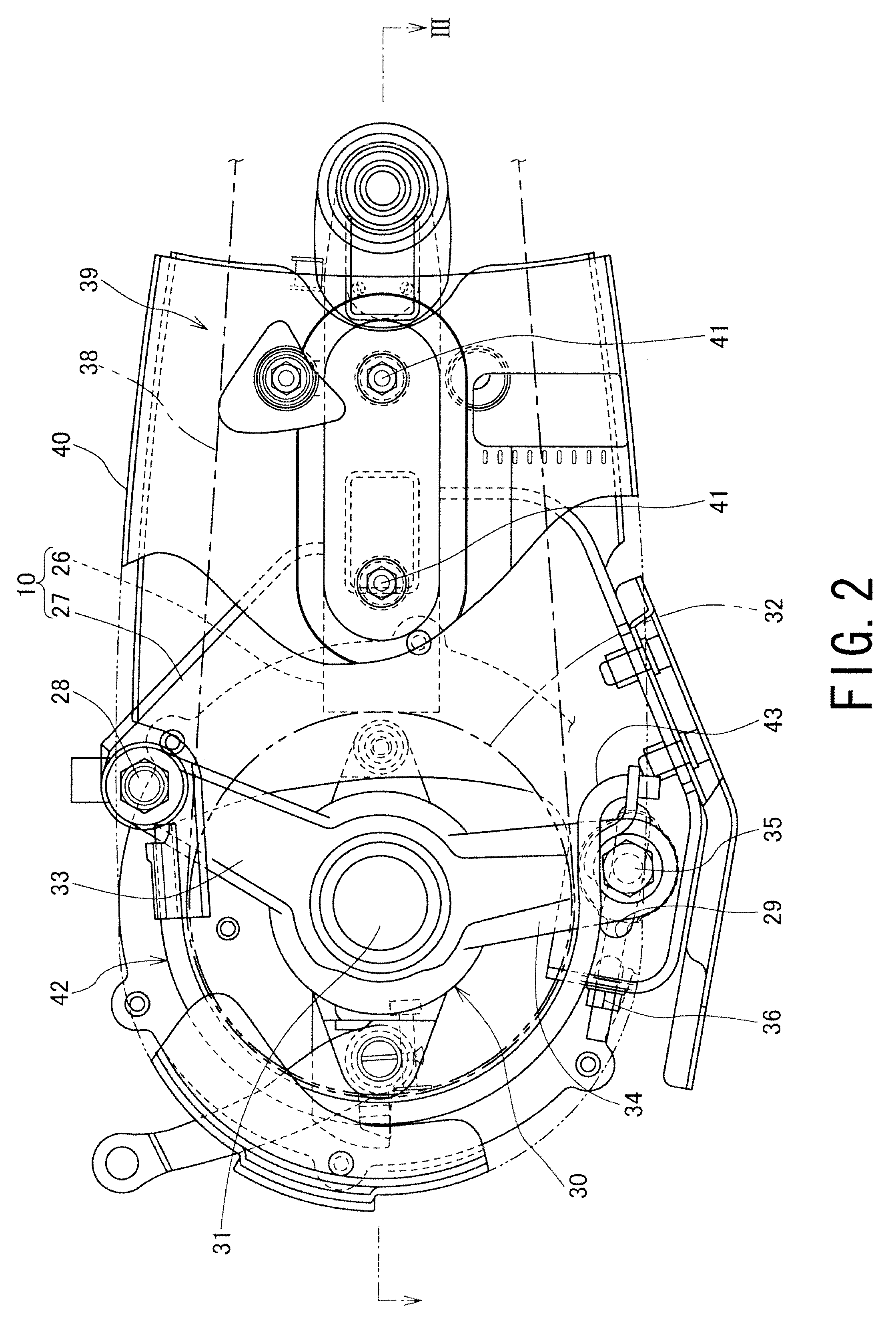 Chain guide of straddle type all terrain vehicle