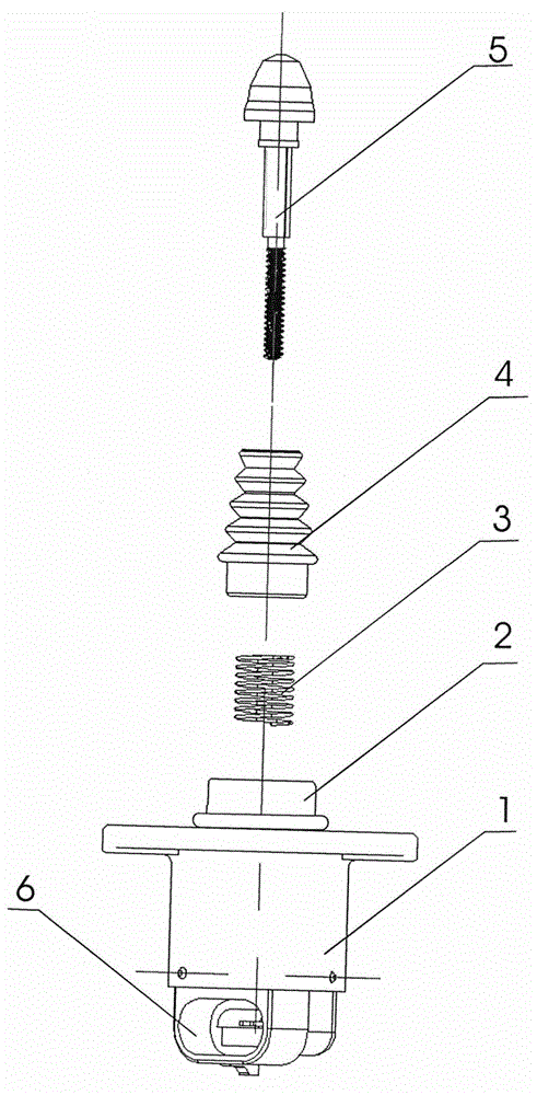 Vehicle idle-speed stepping motor provided with sealing sleeve