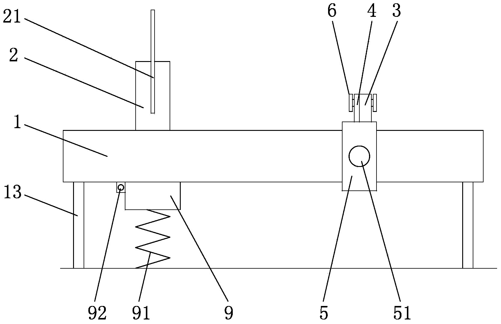 Sawing device capable of being positioned