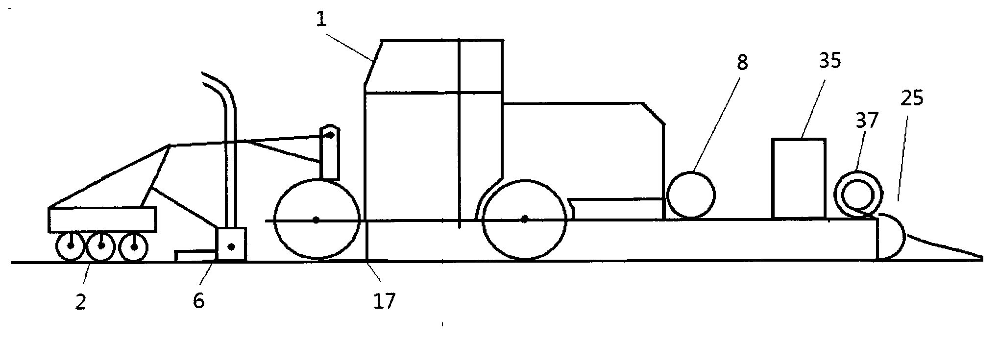 Road deicing and snow cleaning car