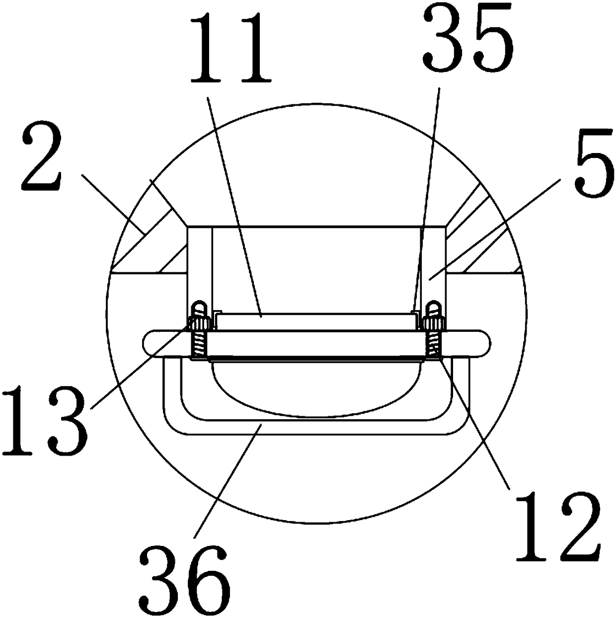 Centrifugal cyclic purification method for sewage